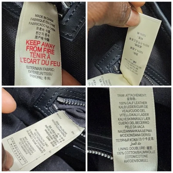 Authentic Burberry Smoked Check Backpack Black